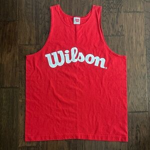Vintage WILSON Men’s Tank Top Red
